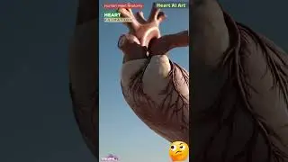 Human Heart Animation | Cardiac Anatomy | Heart AI Art | 14