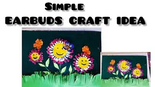 Earbuds craft idea flower #craft #craftideas#viral #viralvideo #diy #diycrafts 
