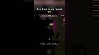 Впервые становлюсь Гомером 💔🥀 #roblox #youvshomer #funny