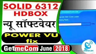 SOLID 6312 Set Top Box New Software GetMeCom HD009, 2018 Release,[Power vu fix]