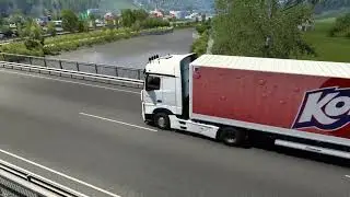 Euro Truck Simulator 2 - 1.44 - Austria Rework - Alps landscapes in Mercedes MP4 Rework by Schumi