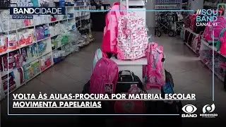 VOLTA &Agrave;S AULAS-PROCURA POR MATERIAL ESCOLAR MOVIMENTA PAPELARIAS