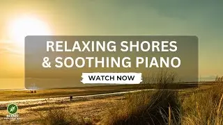 Relaxing Shores: 4K Beach Scenery (Wales) & Soothing Piano | Scenic Exploration