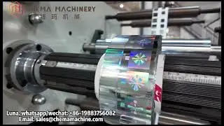 Chema Brand CMMQ Flatbed Die Cutting Machine With registered hologram foiling，High standards
