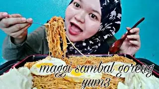 MUKBANG MEE SEEDAP SAMBAL GORENG.SEDAP KEA?