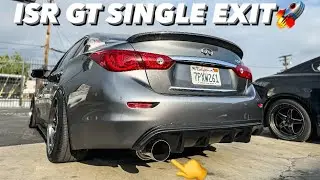 MY Q50 GETS AN ISR SINGLE EXIT EXHAUST!!! *LOUD*