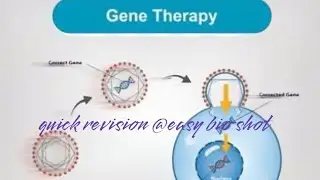 Gene therapy/Biotechnology/Class12/quick revision@EasyBioshots