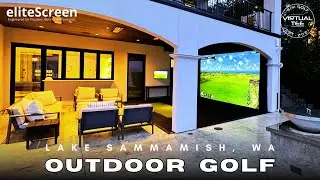 Outdoor Patio Golf Simulator on Lake Sammamish | Washington