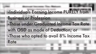 How to Fill Up BIR Form 1701A