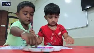 TIPS Dindigul | Holi Celebration with Colorful Fingerprint Activity!