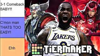 Placing Which Marvel Rival Characters Can LeBron  Beat In A Tierlist! 