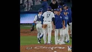 Shohei #Ohtani & Clayton #Kershaw practice pitching after #DodgersWin