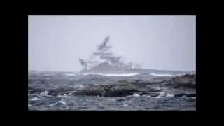 Klipp fra Hustadvika