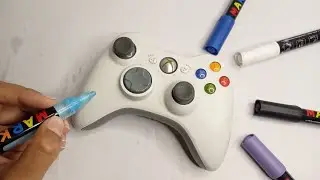 I customize XBOX 360 controller 🎮 With paint markers |