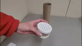 I designed some custom end caps for cardboard tubes from rolls of tape or bubble wrap