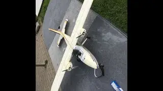 Rc Partenavia inverted crash