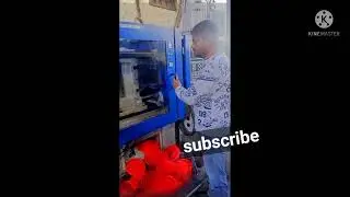 Bucket cap making process by  injection molding machine