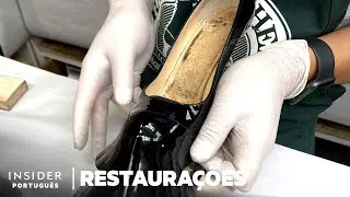Como Um Par de Sapatos Louboutins Mordidos por Cachorro S&atilde;o Restaurados | Restaura&ccedil;&otilde;es
