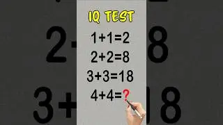 IQ Test Challenge: Can You Solve This Math Pattern? 99% Fail!