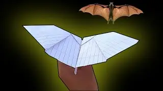 Flying Paper Plane Like Bat | Flapping Wings Paper Plane | Paper Plane Fly Like a Bat | Like Bat