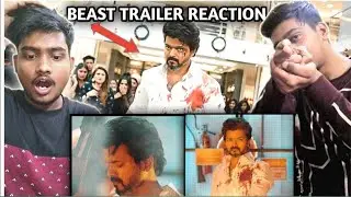 North Indian BEAST (RAW) Hindi Trailer Reaction | Thalapathy Vijay | talks with brothers reaction