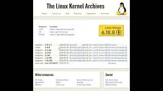 #Linux Kernel passe en version 6.18.8