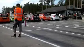 Sten Oja at SM-Rallycross lot of horse power with pure engine sound