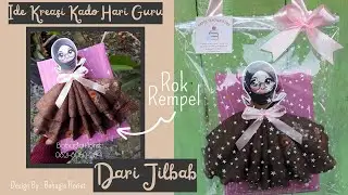 IDE KREASI KADO HARI GURU || KREASI DARI JILBAB #kadohariguru #hadiahhariguru @bahagiaflorist 
