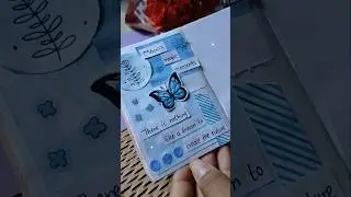 Blue journal💙🦋❄️ soothing Journal ideas #handmade #viral #shorts #journal #diy
