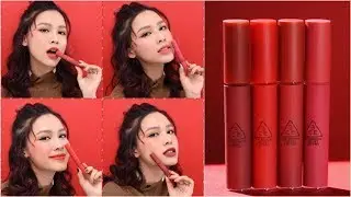 Review & Swatch | 3CE Stylenanda Velvet Lip Tint ( English Sub )