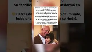 Bezos: Mi verdadera suerte fue tener una madre adolescente
