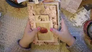 Создание ежедневника из бросовых материалов с помощью Little Birds