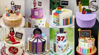 🎉Teachers Day Special Cake Design 2025/Teacher Day Cake image/Teacher Day Cake theme/Cake Design