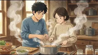 A Calm Morning in a Rural Village | Ghibli-Style Animation