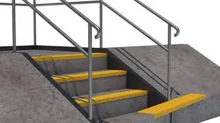 Dino Grip, FRP Non-slip Mini Stair Treads