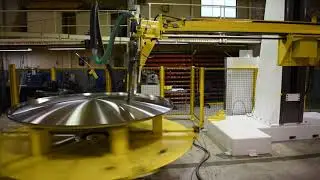Large Tank Head Polisher By Hi-Lite Machine Co.