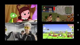 ЛУНТИК Vs Persian Princess Vs А4 Банкомат Vs Clouds & Sheep - Video 4 Screen HD 