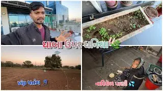 ધાબા ઉપર ધનિયા 🌿 || Vip પતંગ 🪁|| gujarativlog 