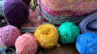 WIPs and Shearing at Leystone Farms #knittingpodcast  #spinningyarn