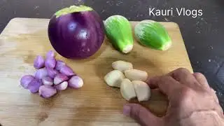 Kauri Vlogs - Vlog 273 - another way of cooking kathirikai (brinjal) paal curry