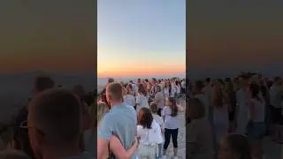 Unforgettable Zia Sunset: Witness the Magic, Feel the Crowd -  full vlog coming soon #travel #kos