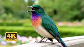 Top 100 Bird Singing Naturally 🌿 Relaxing Piano for Sleep & Meditation (4K ASMR)