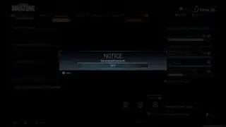 NOTICE Disconnected from Server Call of Duty Modern Warfare WARZONE S6