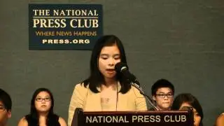 Amelie Byun KCC 2G Intern Leader Speech at National Press Club, Washington D.C. on July 27, 2011