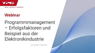 Program management – ​​success factors and an international example from the electronics industry