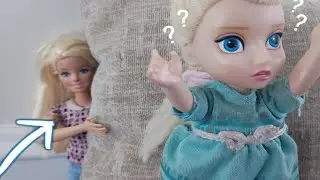 Play Hide and Seek with Elsia PJ Masks Barbie and the Disney Princesses!