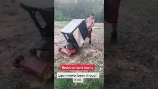 Redneck hand trucks #comedy #makeitwork #handtruck #work #moveing #funny #goodvibes #goodtimes