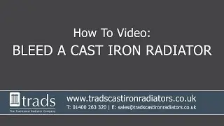 How To Bleed A Cast Iron Radiator