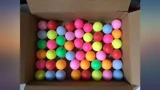 KEVENZ 60-Pack Beer Ping Pong Balls Assorted Color Plastic Ball review