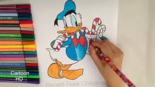 Donald Duck Learn coloring For Kids Disney - Cartoon HD